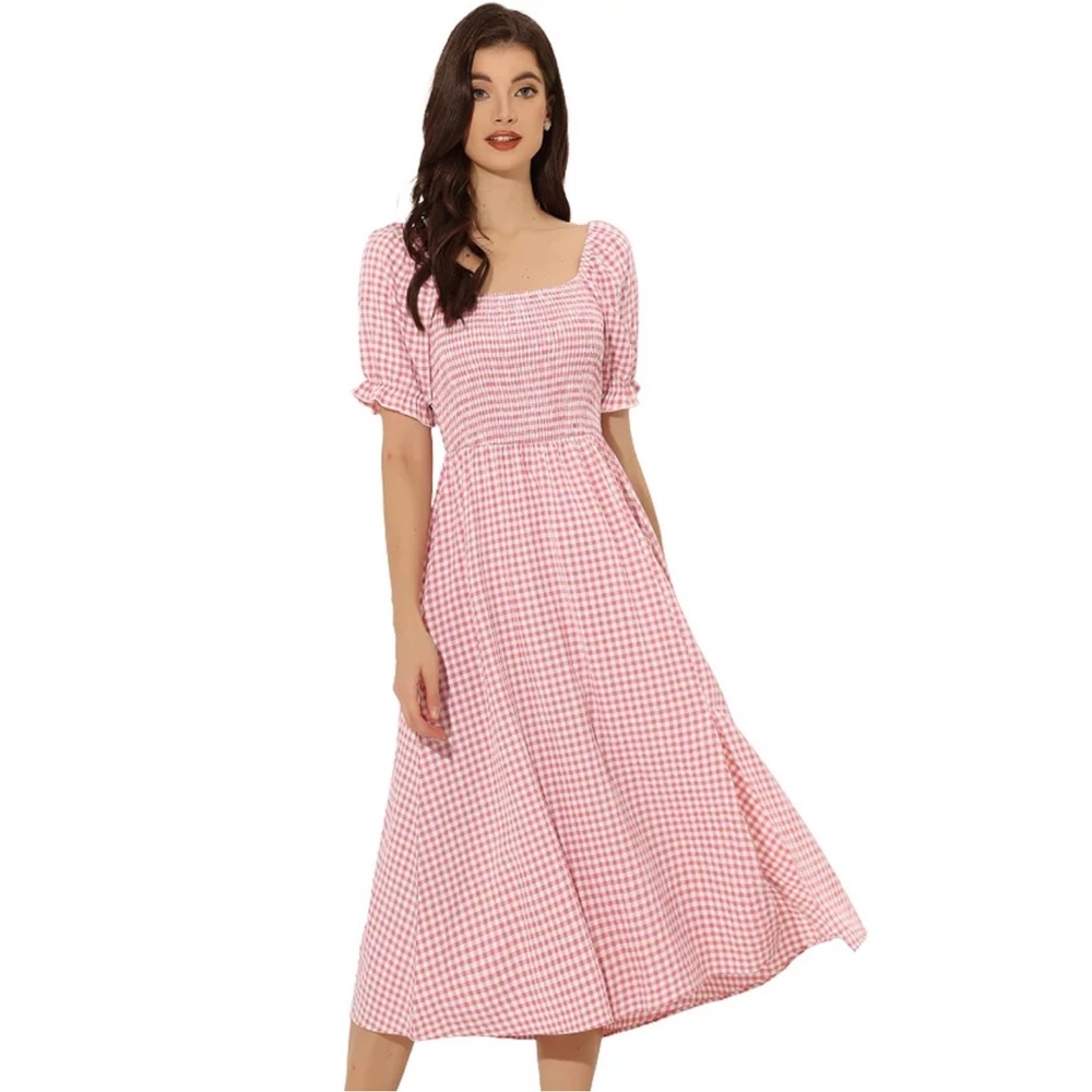 NWOT LG smocked dress description says pink but closer to coral REDUCED